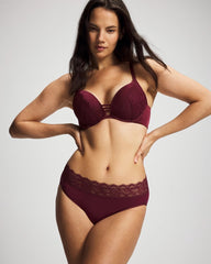 Push-up Plunge Bra with Lace