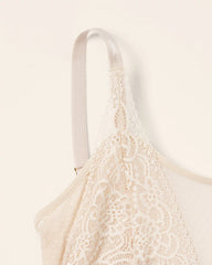 Wireless Pocketed Cupless Lace Bralette