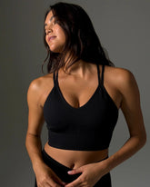 Longline Bra with Strappy Back