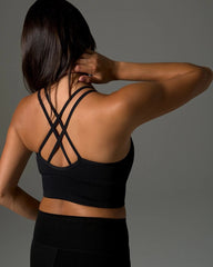 Longline Bra with Strappy Back