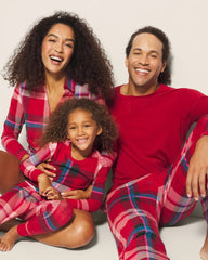 Long-Sleeve Notch Collar Pajama Top