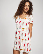 Short Sleeve Scoop Neck Sleepshirt