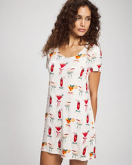 Short Sleeve Scoop Neck Sleepshirt
