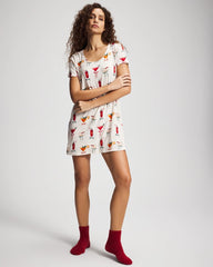 Short Sleeve Scoop Neck Sleepshirt