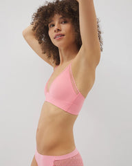 Geo Lace Trim Bralette
