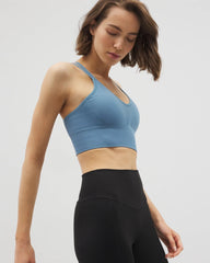 Longline Bra with Strappy Back
