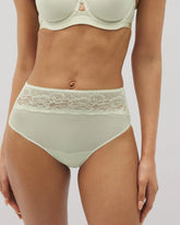 Vanishing Edge Microfiber Modern Brief Panty with Lace