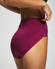 Tummy High-Waist Brief Panty with Lace