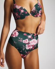 Tummy High-Waist Brief Panty with Lace