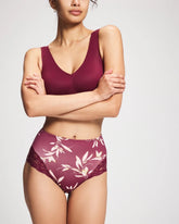 Tummy High-Waist Brief Panty with Lace