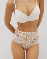 Tummy High-Waist Brief Panty with Lace