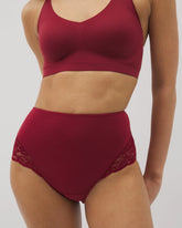 Tummy High-Waist Brief Panty with Lace