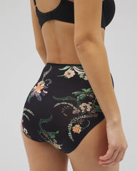 Tummy High-Waist Brief Panty with Lace