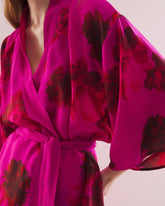 Silk Chiffon Short Robe