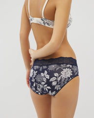 Embraceable Hipster Panty with Crochet Lace Waist