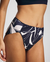 Tummy High-Leg Brief Panty with Lace