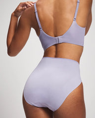 Tummy High-Leg Brief Panty with Lace