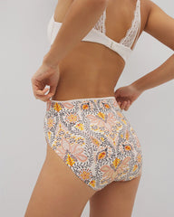 Tummy High-Leg Brief Panty with Lace