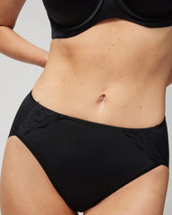 High-Leg Brief Panty with Lace