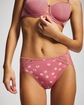 High-Leg Panty with Enchanting Lace