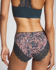 High-Leg Panty with Enchanting Lace
