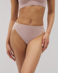 High-Leg Panty with Enchanting Lace