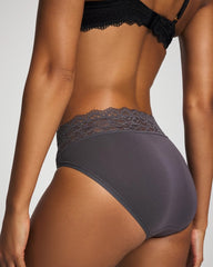 High-Leg Panty with Enchanting Lace