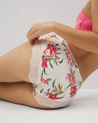 Embraceable High-Leg Panty with Crochet Lace