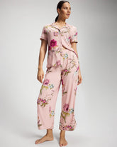 Piped Crop Pajama Pant