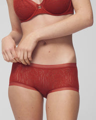 Soma Boyshort Panty with Stretch Lace