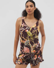 Shirred Strap Pajama Tank