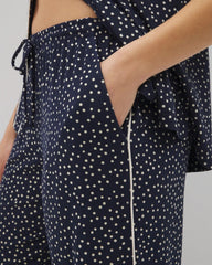 Piped Crop Pajama Pants