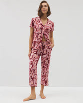 Piped Crop Pajama Pants