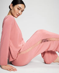 Lace Relaxed Wide Leg Pajama Pant
