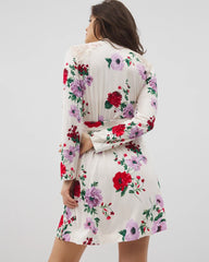 Short Robe With Lace
