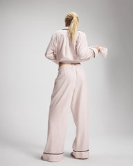 Velvet Piped Relaxed Pajama Pant