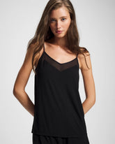 Mesh Trim Pajama Cami