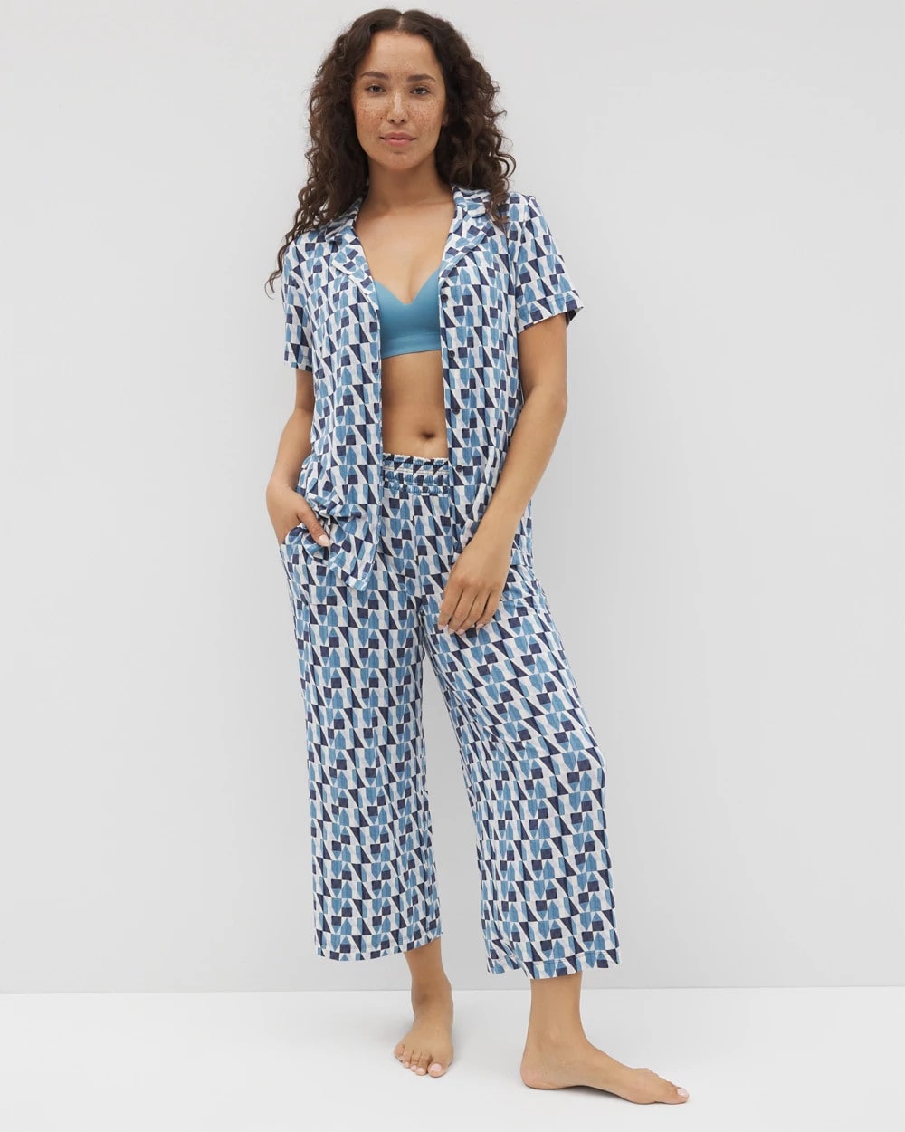 Cropped Pajama Pants
