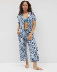Cropped Pajama Pants