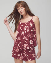 Shirred Neck Pajama Cami