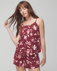 Shirred Neck Pajama Cami