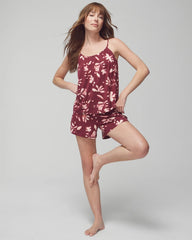 Shirred Neck Pajama Cami