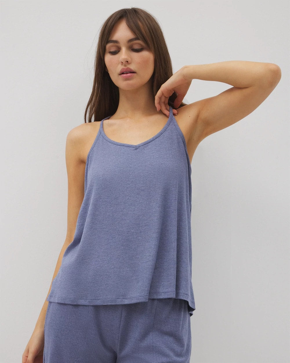 Lightweight Rib Knit Pajama Cami