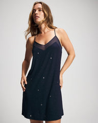 Mesh Trim Chemise