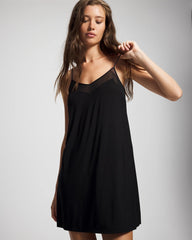 Mesh Trim Chemise