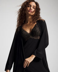 Long Robe with Lace