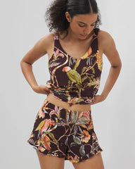 Ruffle Pajama Shorts