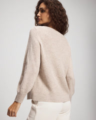 Shimmer Cable Knit Sweater