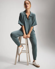 Premier Knit Sweater Collared Top