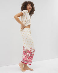 Cropped Pajama Pants